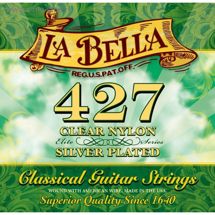 Комплект струн для классической гитары La Bella 427 струны для классической гитары la bella 427