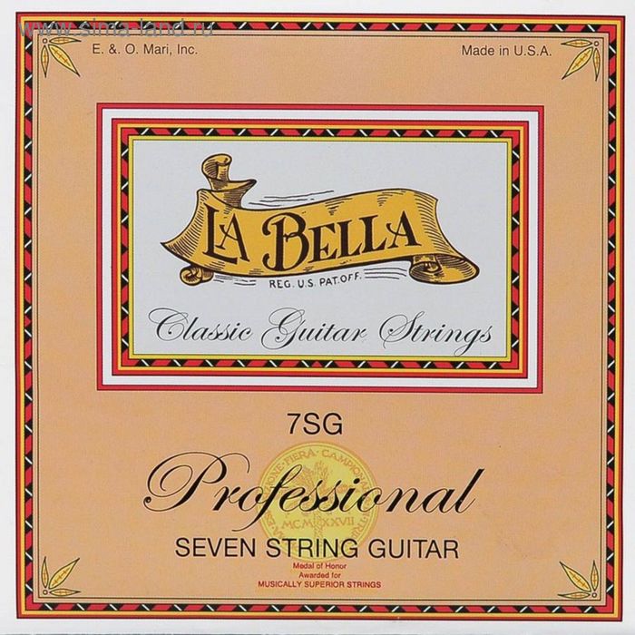 фото Комплект профессиональных струн для классической 7-струнной гитары la bella 7sg