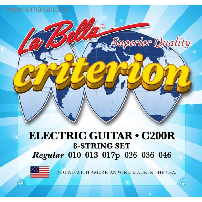 

Комплект струн для электрогитары La Bella C200R Criterion 010-046