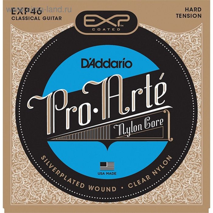 фото Струны для классической гитары exp46 classical нейлоновые hard d`addario