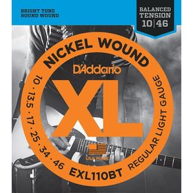 Струны для электрогитары D'Addario EXL110BT Nickel Wound Regular Light, 10-46