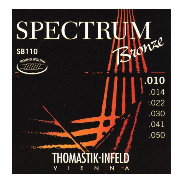 Комплект струн для акустической Thomastik SB110 Spectrum Bronze сталь/бронза, 010-050