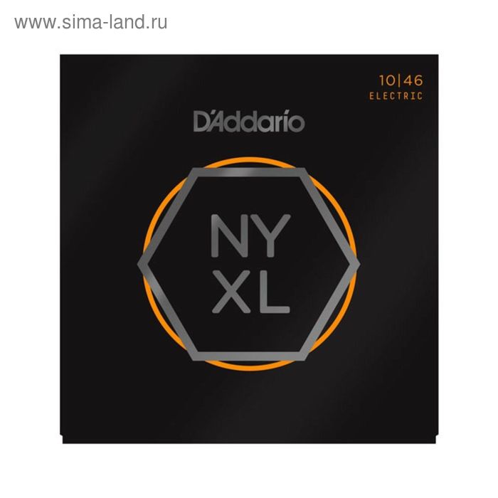 фото Струны для электрогитары d'addario nyxl1046 nyxl никелированные, regular light, 10-46 d`addario