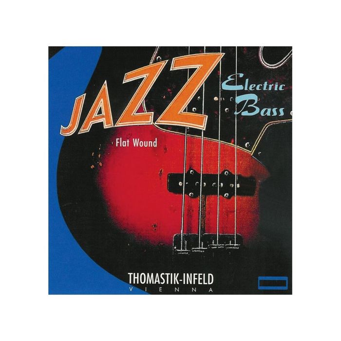 Комплект струн для бас-гитары Thomastik JF324 Jazz Flat Wound никель, плоская оплетка