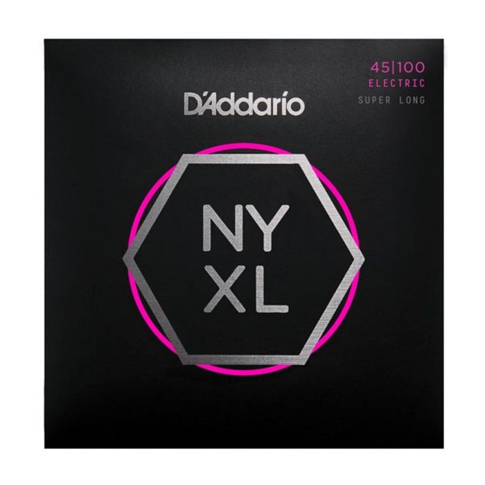 Струны для бас-гитары D'Addario NYXL45100SL NYXL никел, Super Long, Regular Light, 45-100