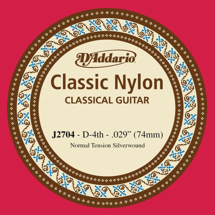 Отдельная 4-ая струна D'Addario J2704 Classical для классической гитары, нейлон