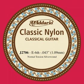 

Отдельная 6-ая струна D'Addario J2706 Classical Отдельная 6-ая струна для классической гитары, нейло