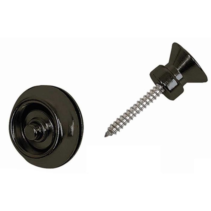 Крепление ремня Dunlop SLS1503BK Straplok Traditional черное, 2шт