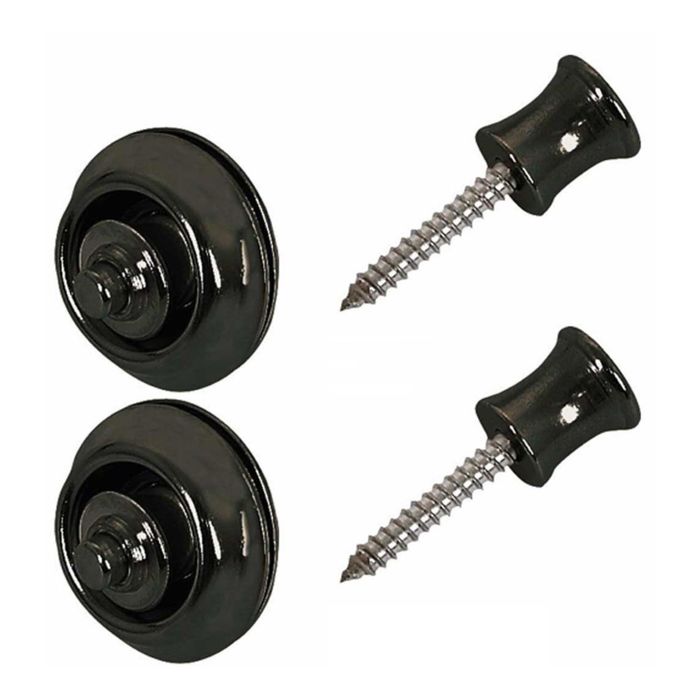 Крепление ремня Dunlop SLS1103BK Straplok Original черное, 2шт