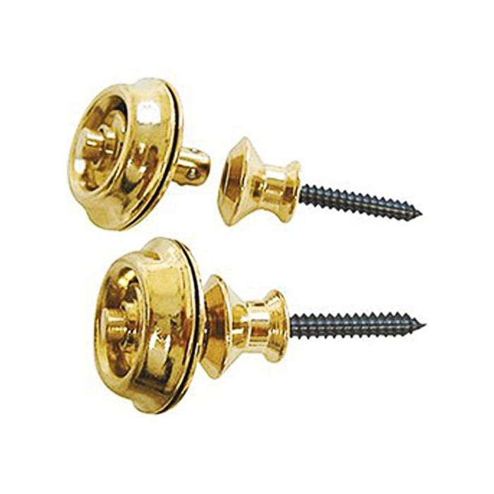 Крепление ремня Dunlop SLS1104G Straplok Original золото, 2шт