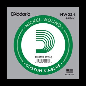 

Отдельная струна D'Addario NW024 Nickel Wound для электрогитары, .024,