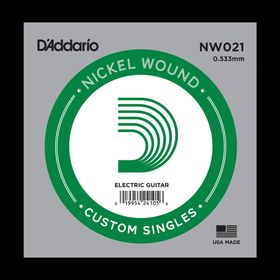 

Отдельная струна D'Addario NW021 Nickel Wound для электрогитары, .021,