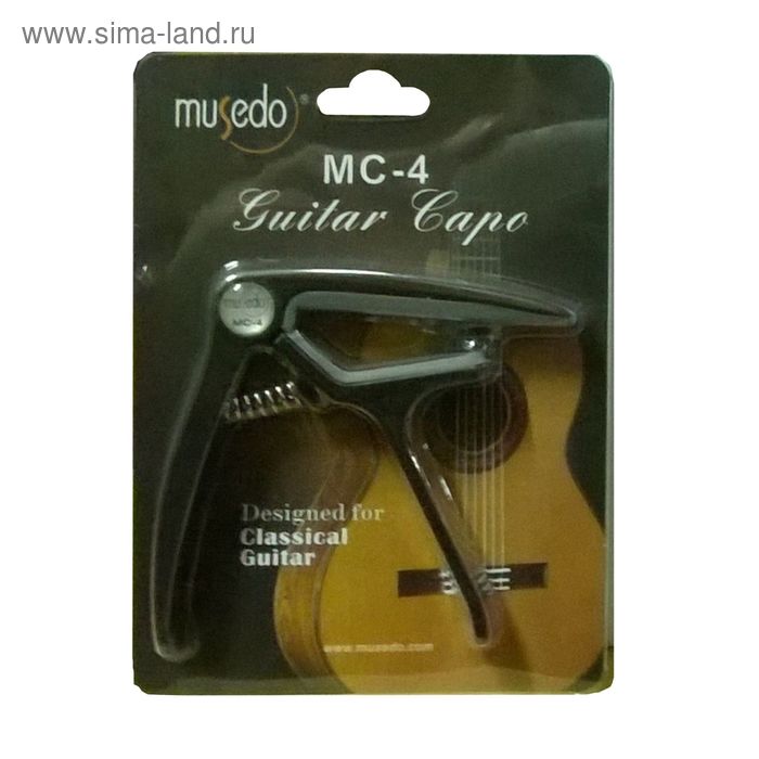 Каподастр Musedo MC-4 для классической гитары чехол для классической гитары 4 4 tobago hto gb10c