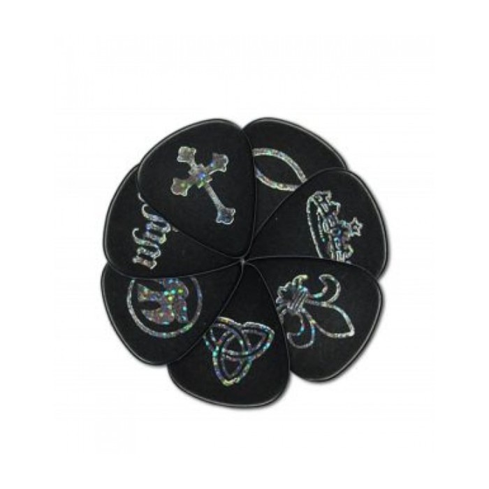 Коробка медиаторов D'andrea CP23THBLK-144 Chtistian черные 144штуки