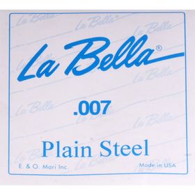 

Отдельная стальная струна La Bella PS007 без оплетки диаметром 0,007.