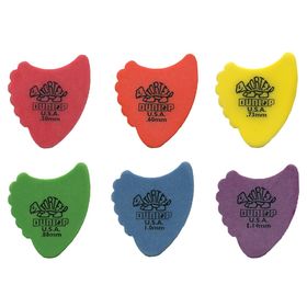 

Коробка медиаторов Dunlop 4141 Tortex Fins акулий плавник, 6 толщин, 216шт
