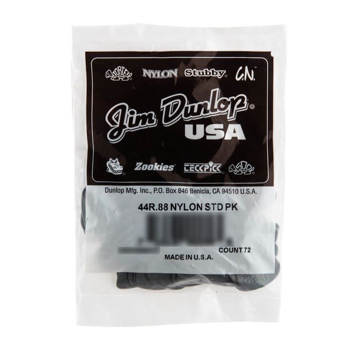 Медиаторы Dunlop 44R.88 Nylon Standard 72шт, толщина 0,88мм