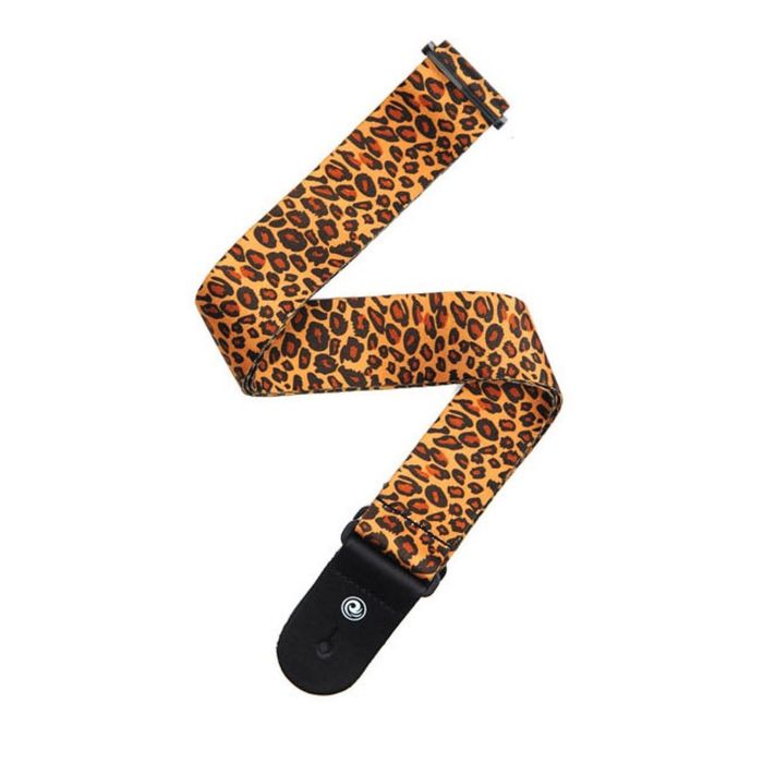 Ремень для гитары Planet Waves 50H08 Woven текстильный, без наплечника, рисунок "Leopard"