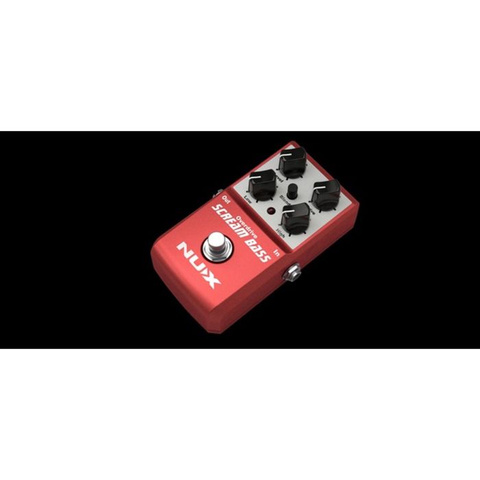 Педаль эффекта Nux Scream-Bass перегруза, для бас-гитары