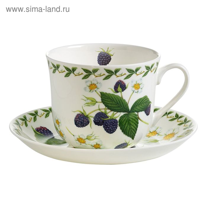 Чашка с блюдцем Ежевика в подарочной упаковке 1327₽