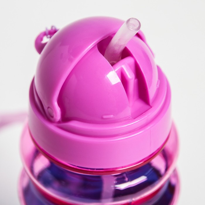 Поильник детский с трубочкой «Кит», 380 мл, от 9 мес., цвет синий