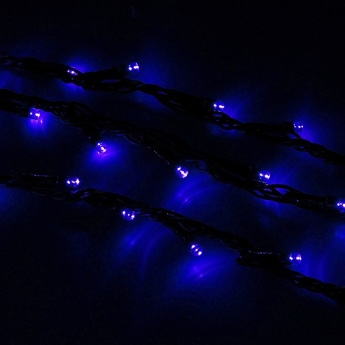 Гирлянда "Дождь" улич. Ш:2 м, В:3 м, Н.Т. LED-800-220V, контр. 8 р, СИНИЙ УЦЕНКА