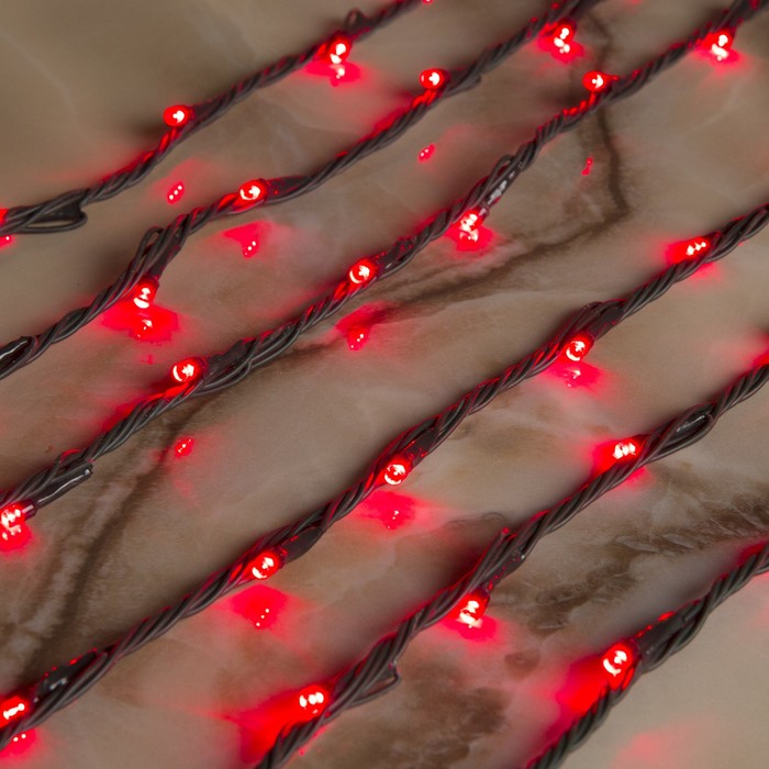 Гирлянда "Дождь" улич. Ш:2 м, В:6 м, Н.Т. LED-1500-220V, контр. 8 р, КРАСНЫЙ УЦЕНКА