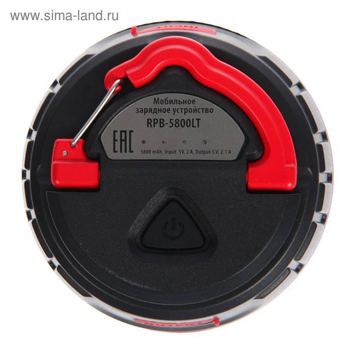 

Внешний аккумулятор RITMIX, USB, 5800 мАч, магнитное крепление, черно-красный
