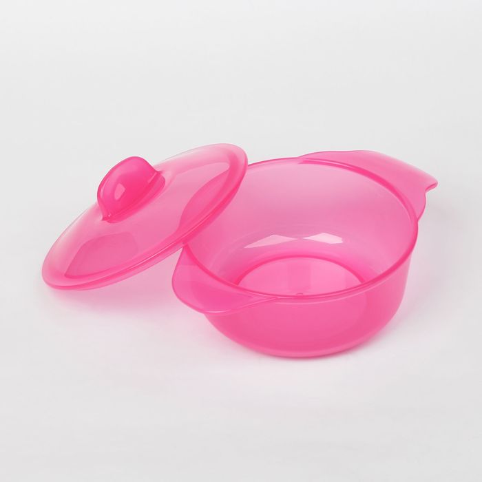 Миска с крышкой, 300 мл, глубокая, от 5 мес., цвета МИКС