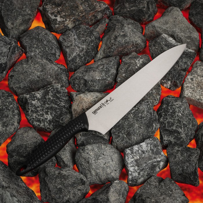 Нож кухонный Samura GOLF, шеф, лезвие 22,1 см, AUS-8 фото