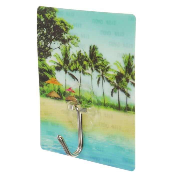 Крючок-наклейка "Пейзаж", цвета МИКС