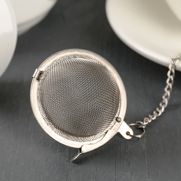 Ситечко для чая "Шар" 4,5 см, на цепочке