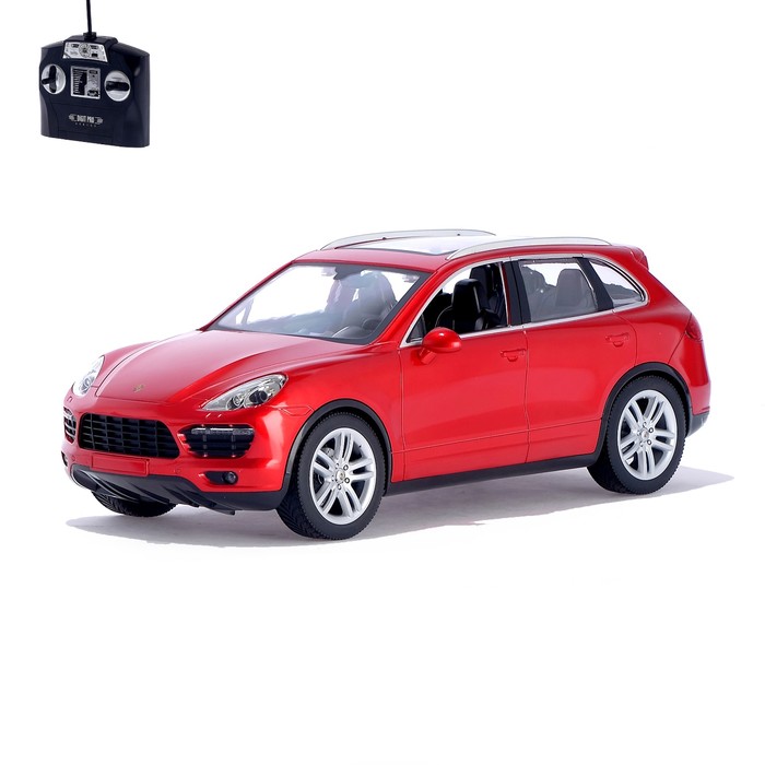 Машина радиоуправляемая Porsche Cayenne, масштаб 1:14, работает от аккумулятора, свет , МИКС, MZ 2045