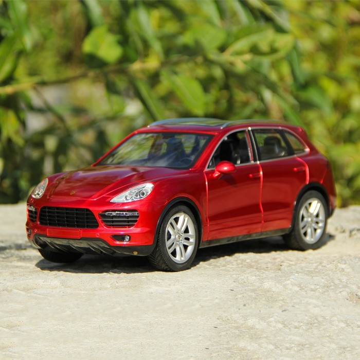Машина радиоуправляемая Porsche Cayenne, масштаб 1:14, работает от аккумулятора, свет , МИКС, MZ 2045