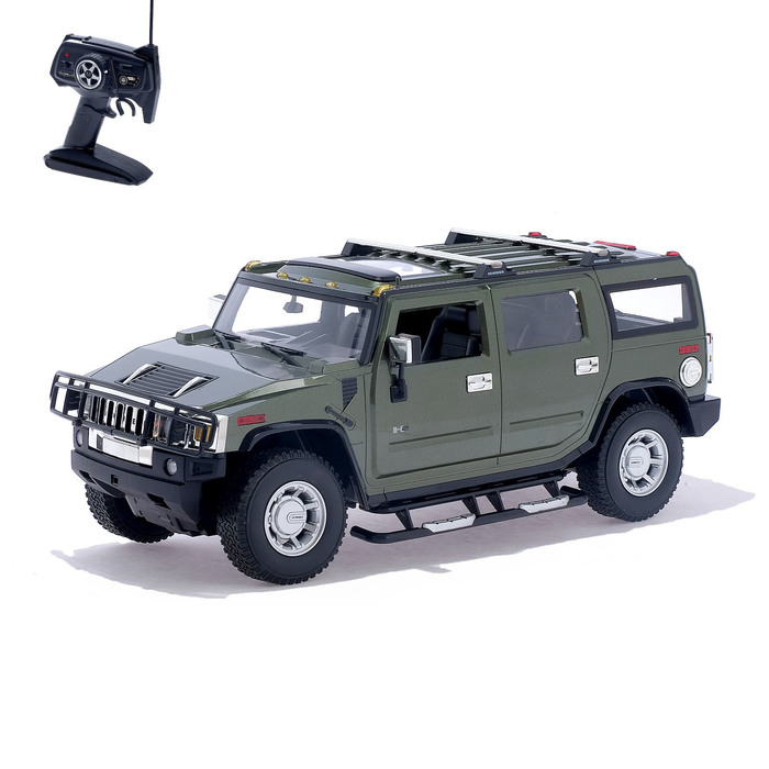 Машина радиоуправляемая "Hummer H2", масштаб 1:10, работает от аккумулятора, свет , МИКС, mz 2056A