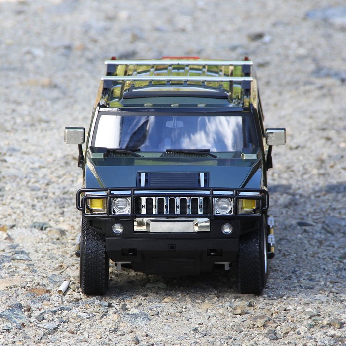 Машина радиоуправляемая "Hummer H2", масштаб 1:10, работает от аккумулятора, свет , МИКС, mz 2056A
