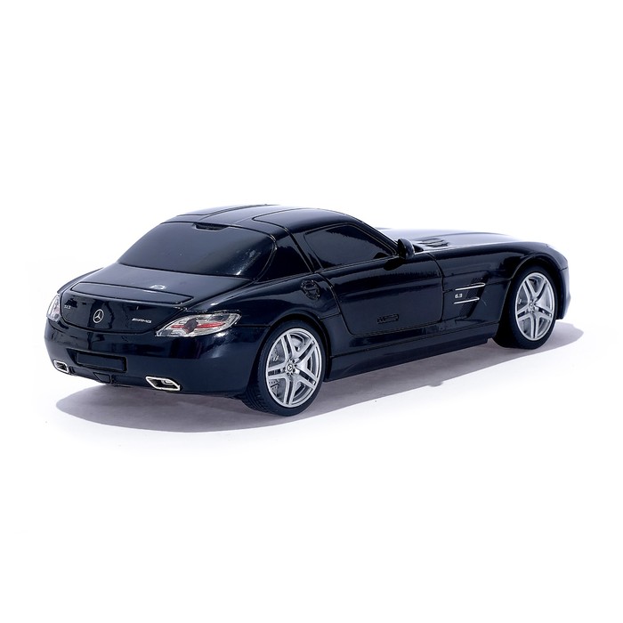 Машина радиоуправляемая Mercedes-Benz SLS AMG, масштаб 1:24, работает от батареек, свет , МИКС, MZ 27046