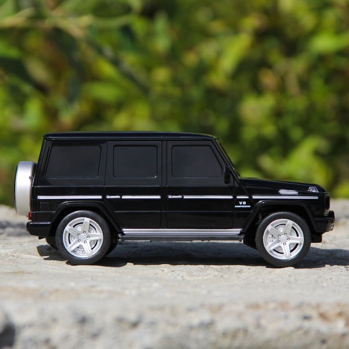 Машина радиоуправляемая Mercedes-Benz G55 AMG, масштаб 1:24, работает от батареек, свет , МИКС, MZ 27029