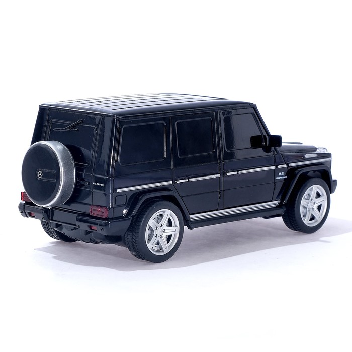 Машина радиоуправляемая Mercedes-Benz G55 AMG, масштаб 1:24, работает от батареек, свет , МИКС, MZ 27029