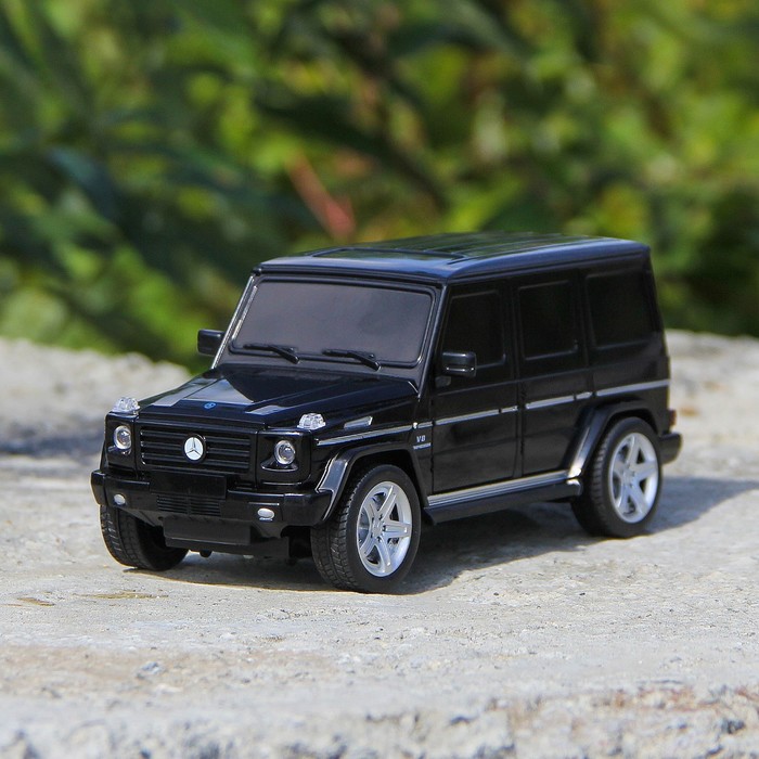Машина радиоуправляемая Mercedes-Benz G55 AMG, масштаб 1:24, работает от батареек, свет , МИКС, MZ 27029