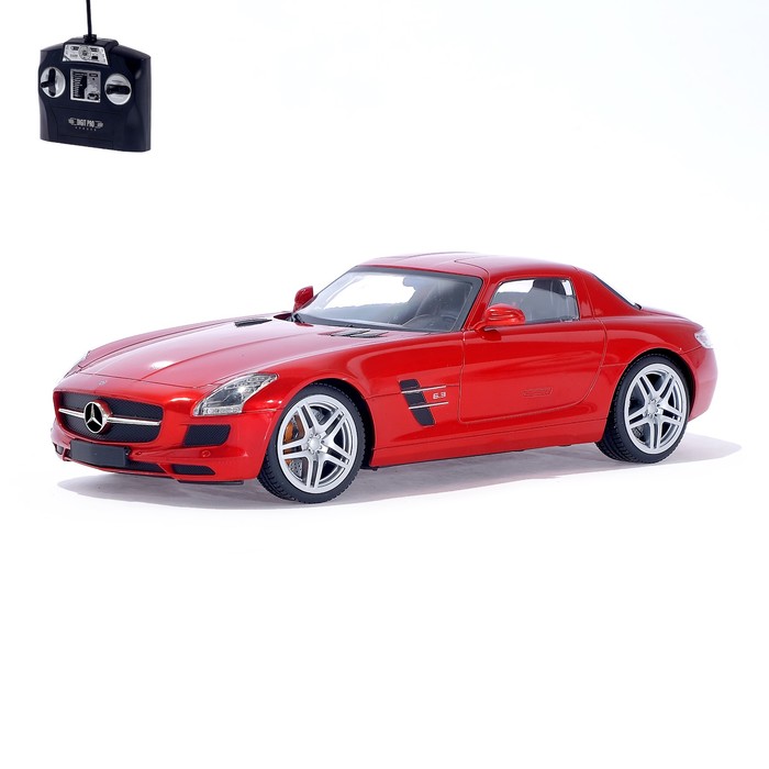 Машина радиоуправляемая "Mercedes-Benz SLS AMG", 1:14, работает от аккумулятора, свет , МИКС, mz 2024
