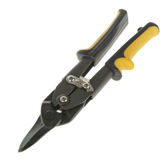 Ножницы по металлу VOREL 250 мм, двухкомпонентная ручка, CrNi, прямые