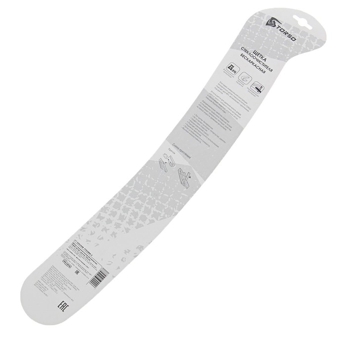 Щётка стеклоочистителя бескаркасная TORSO, крючок, 450 мм