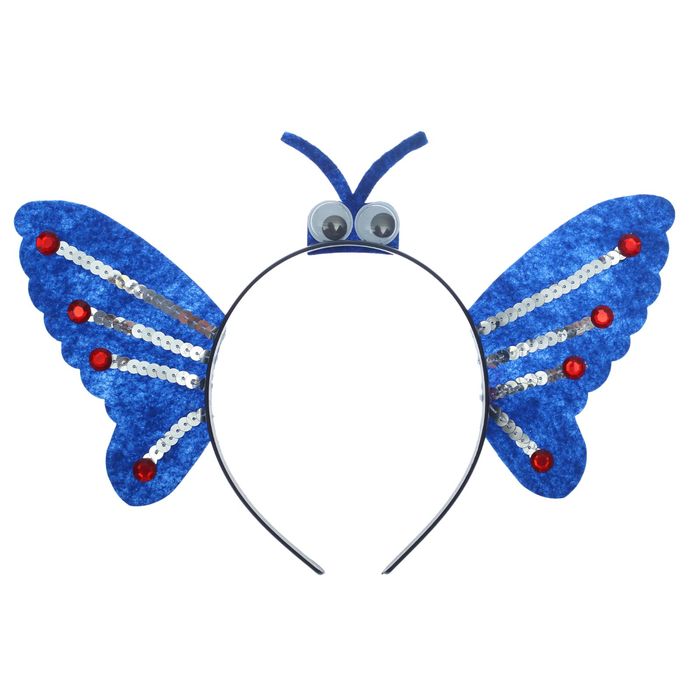 Карнавальный ободок "Крылышки" с глазками