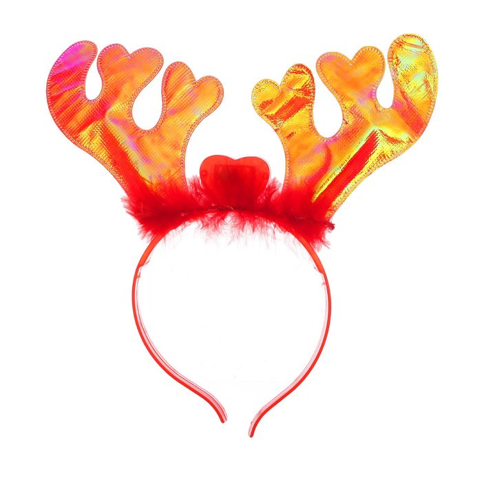 Карнавальный ободок световой "Рожки", цвета МИКС