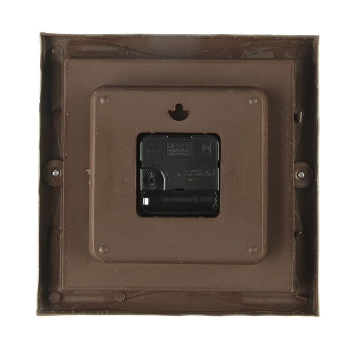 Часы настенные классика, рама золото, волна, квадратные, 20*3*20см