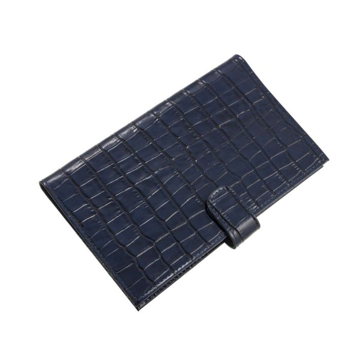 Визитница, 1 лист на 3 визитки, 72 визитки, цвет синий