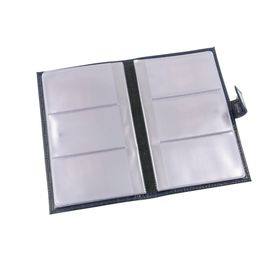 

Визитница, 1 лист на 3 визитки, 72 визитки, цвет синий