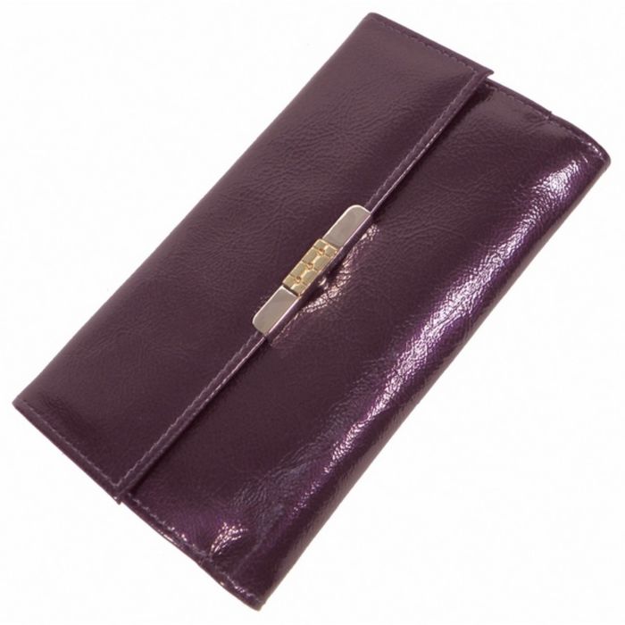 Портмоне женское, отдел для купюр, для монет, для кредитных карт, цвет фиолетовый