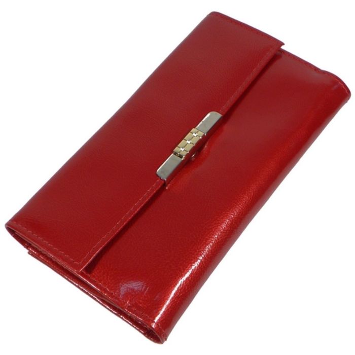 Портмоне женское, отдел для купюр, для монет, для кредитных карт, цвет красный